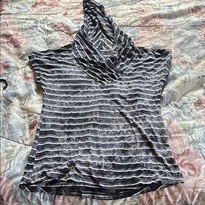 Pendleton Gray Asymmetrical Sleeveless Blouse